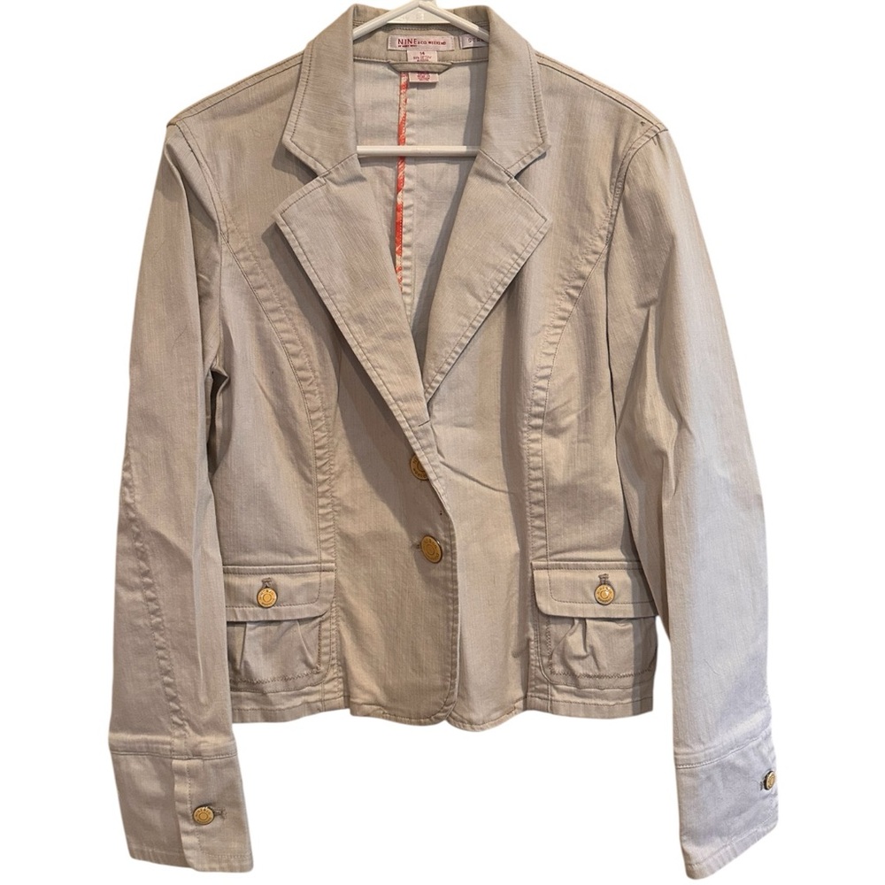 Nine & Co Cream Jacket Blazer Size 14